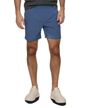 NEW FLAGS & ANTHEM wright athletic shorts in medium blue